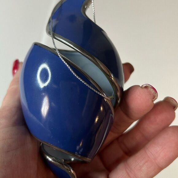 Bradford Editions Starlight Blessings Porcelain Angel Xmas Ornaments Blue - Picture 6 of 16